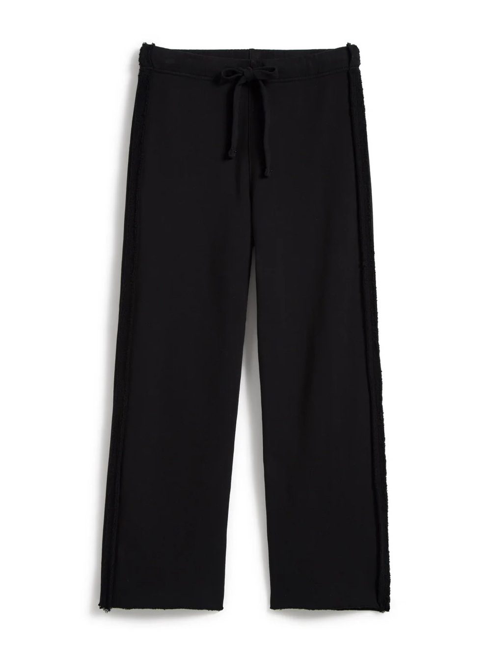 Frank & Eileen Black Bella Triple Fleece Wide-Leg Drawstring Pants